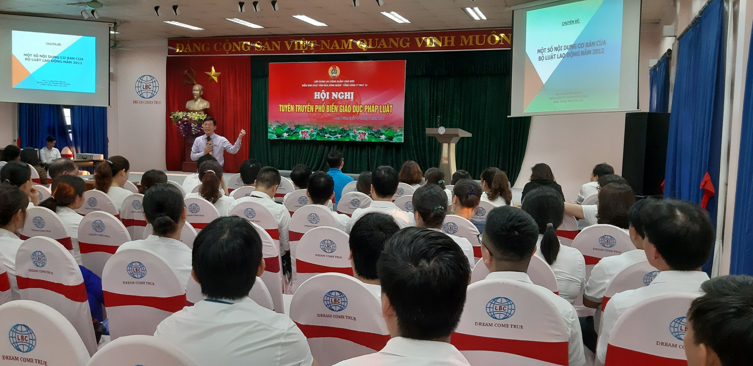 LĐLĐ quận Long Biên tuyên truyền, phổ biến pháp luật cho công nhân lao động
